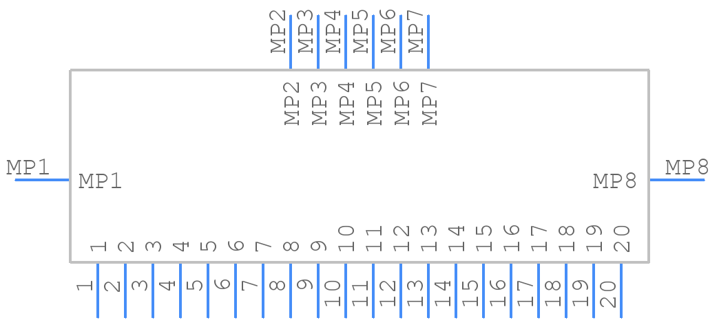 SSL01-20L3-0500 - KEL CORPORATION - PCB symbol