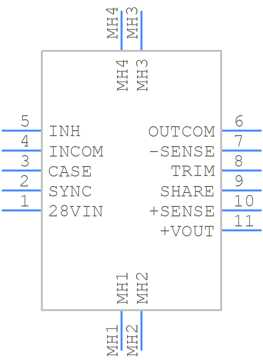 VXR100-2815S - VPT - PCB symbol