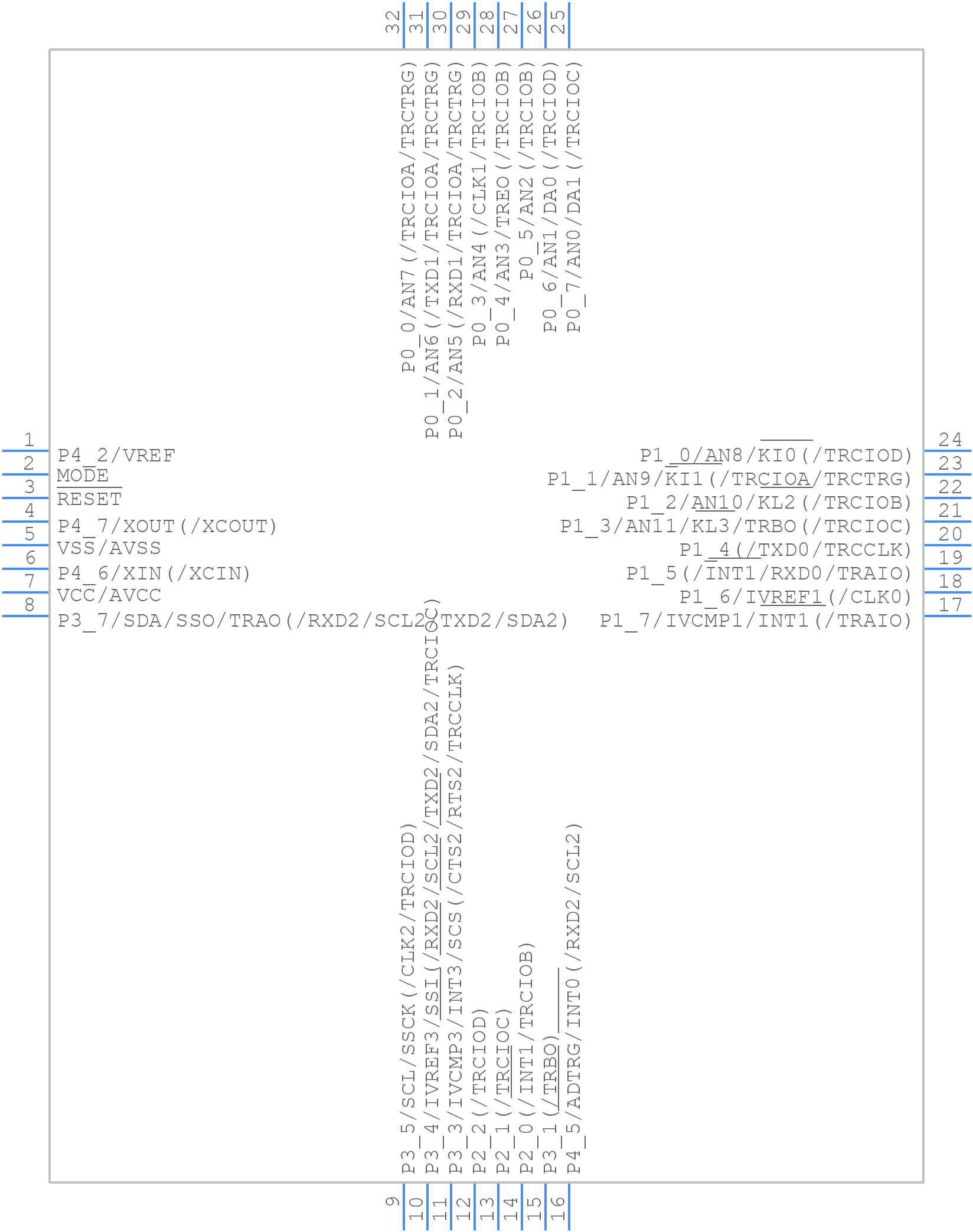 R5F21332CNFP#30 - Renesas Electronics - PCB symbol