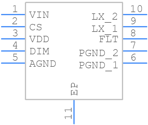 TS19503CB10H RBG - Taiwan Semiconductor - PCB symbol