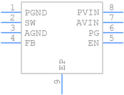 NCV6323DMTAATBG - onsemi - PCB symbol