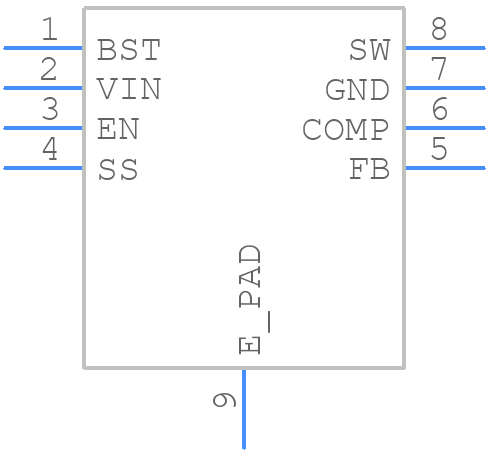 AP64351SP-13 - Diodes Incorporated - PCB symbol