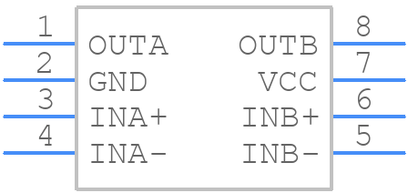MAX966EUA+ - Analog Devices - PCB symbol