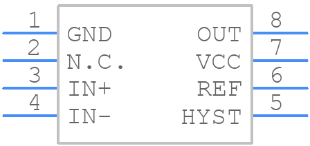 MAX965ESA+ - Analog Devices - PCB symbol