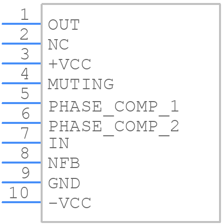 UPC1188H - NEC - PCB symbol