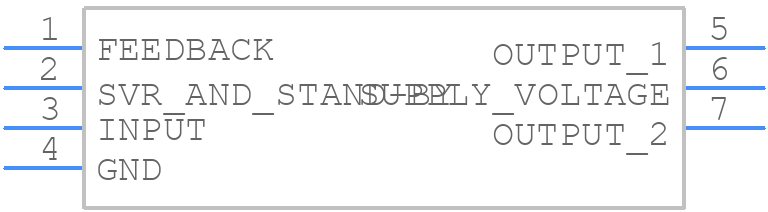 TDA7241BH - STMicroelectronics - PCB symbol