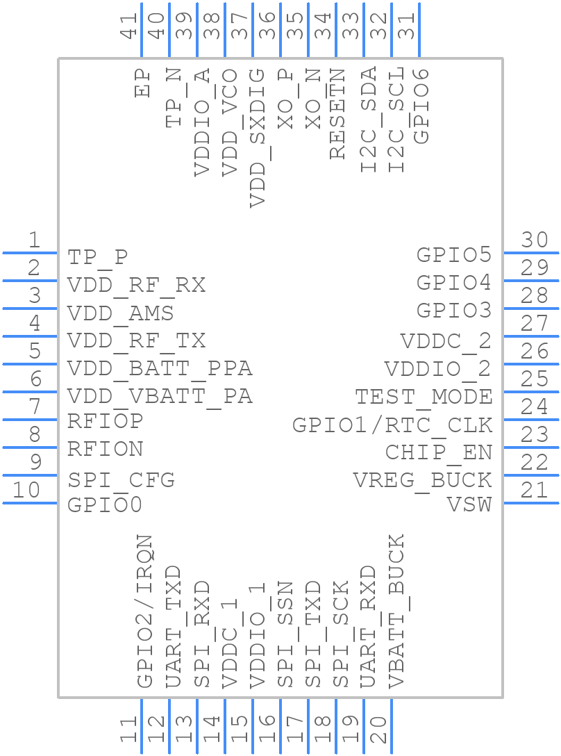 ATWINC1500B-MU-T042 - Microchip - PCB symbol