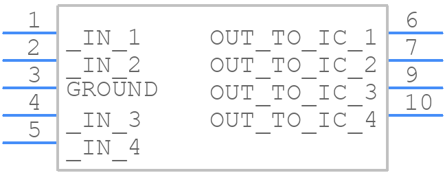 RCLAMP3324PQTCT - SEMTECH - PCB symbol