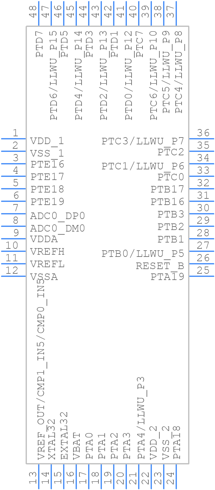 MK10DN32VLF5 - NXP - PCB symbol