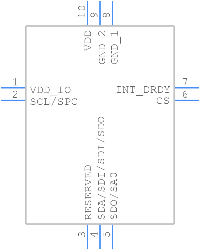 LPS22HHTR - STMicroelectronics - PCB symbol