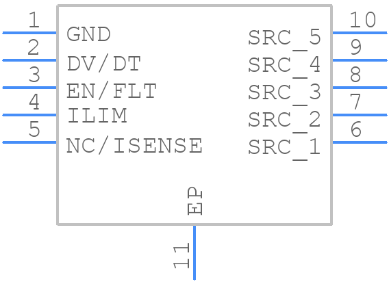 NIS4461MT3TXG - onsemi - PCB symbol