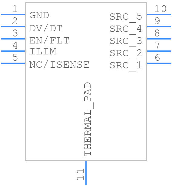 NIS4461MT4TXG - onsemi - PCB symbol