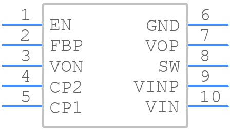 MP5610GQG-Z - Monolithic Power Systems (MPS) - PCB symbol