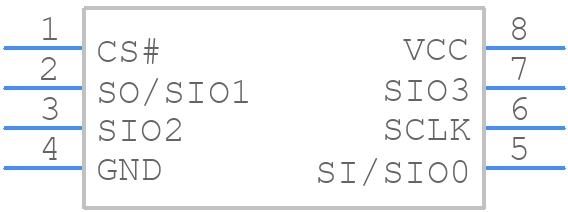MX25L6473FM2I-08G - Macronix - PCB symbol