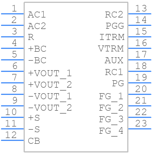 TUNS1200F12 - Cosel - PCB symbol