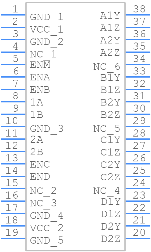 SN65LVDS109DBTG4 - Texas Instruments - PCB symbol