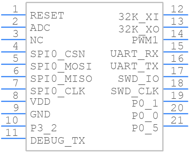 EMB1082-P - MXCHIP - PCB symbol