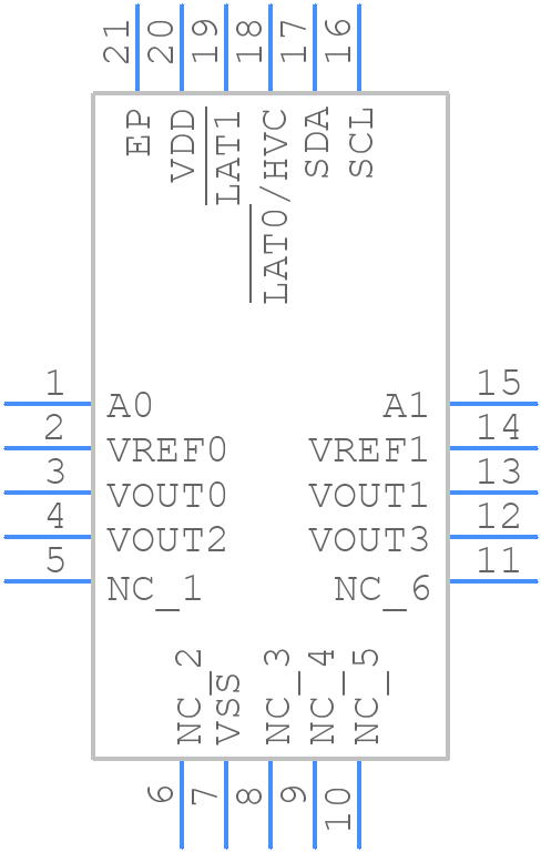 MCP47FVB24-E/MQ - Microchip - PCB symbol