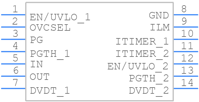 TPS25210LRPWR - Texas Instruments - PCB symbol