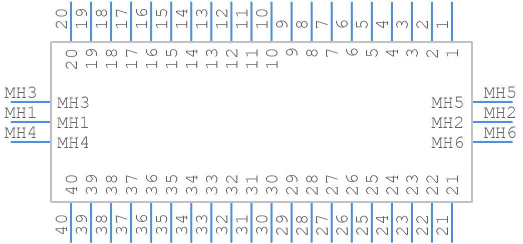 GT25H2-40DP-2.2V - Hirose - PCB symbol