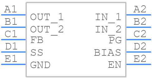 NCP59744FCTCADJT2G - onsemi - PCB symbol