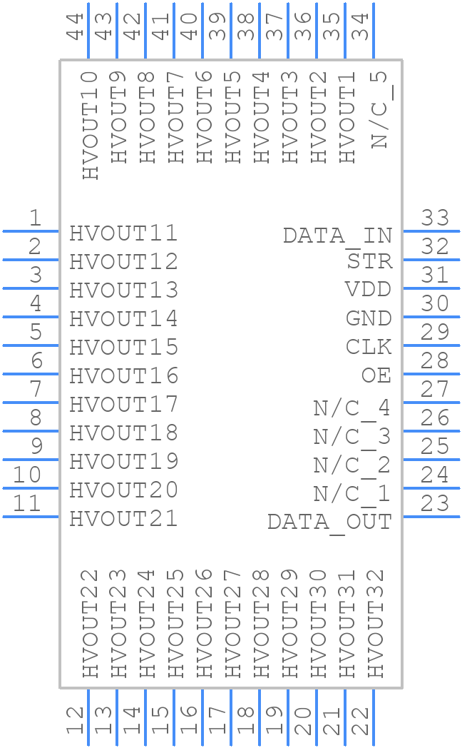 HV5122PG-G - Microchip - PCB symbol