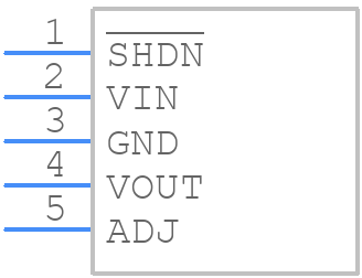 MCP1827-3302E/AT - Microchip - PCB symbol