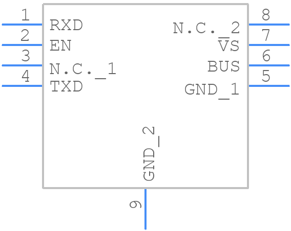TLE7258DXUMA1 - Infineon - PCB symbol