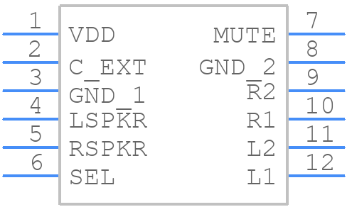 FSA2276UMX - onsemi - PCB symbol