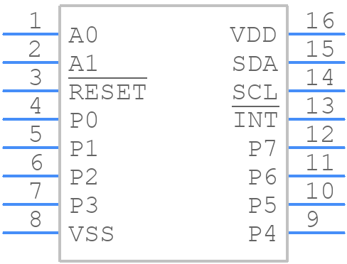 PCAL9538APWJ - NXP - PCB symbol