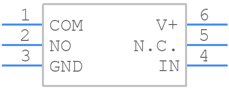 MAX4645EUT+T - Analog Devices - PCB symbol