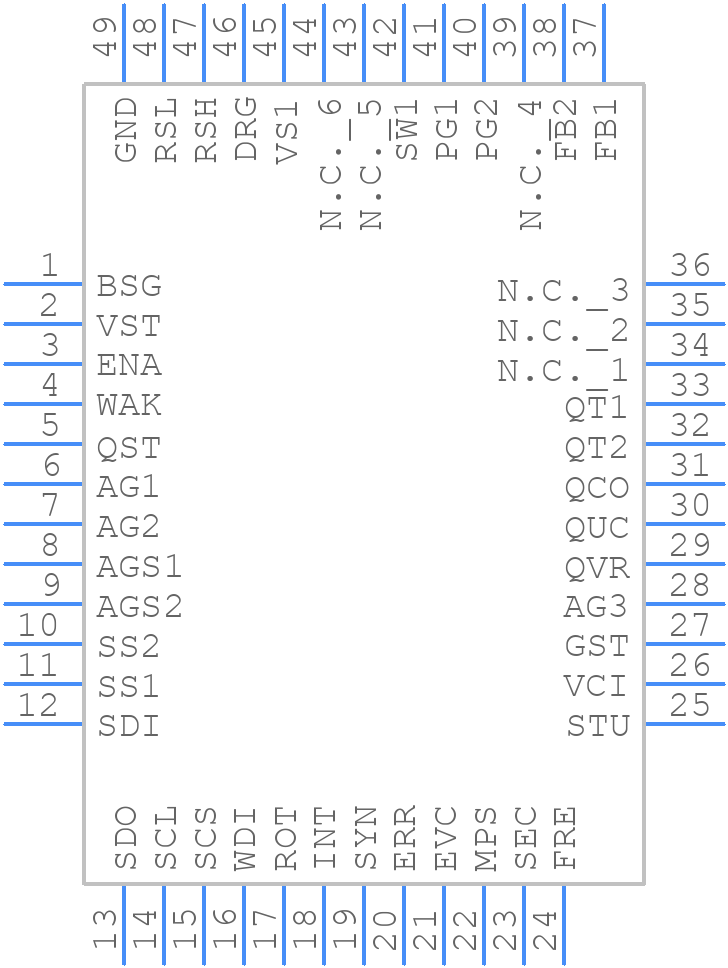 TLF35584QVVS2XUMA2 - Infineon - PCB symbol