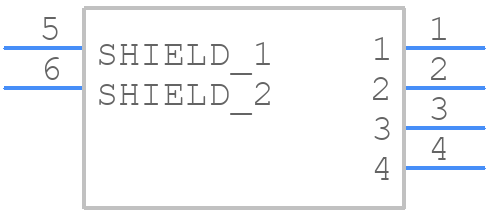 USB-AP-S-RA - Adam Tech - PCB symbol
