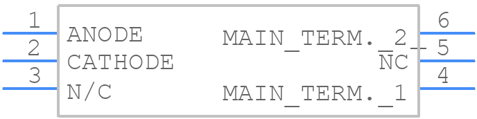MOC3062SVM - onsemi - PCB symbol
