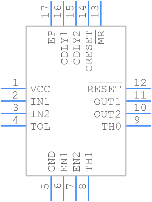 MAX16041TE+ - Analog Devices - PCB symbol
