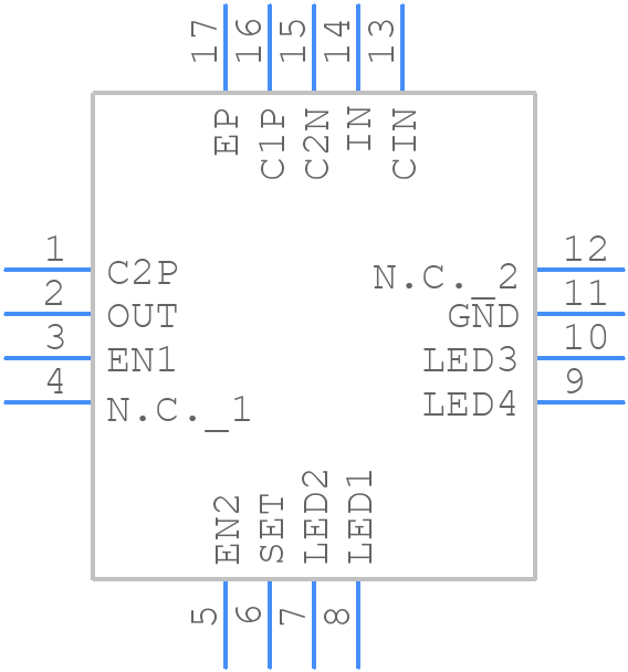 MAX1573ETE+T - Analog Devices - PCB symbol