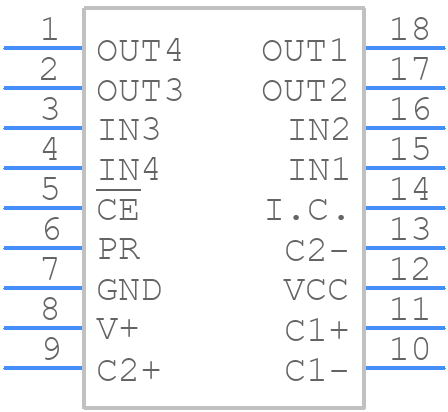 MAX620CWN+ - Analog Devices - PCB symbol