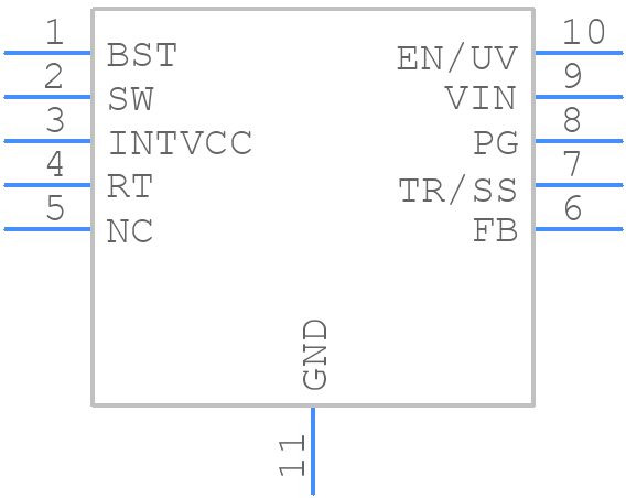 LT8609BIMSE#PBF - Analog Devices - PCB symbol