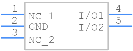 ESDS302DBVR - Texas Instruments - PCB symbol