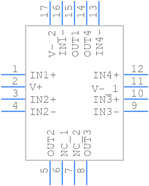 TLV9064SIRTER - Texas Instruments - PCB symbol