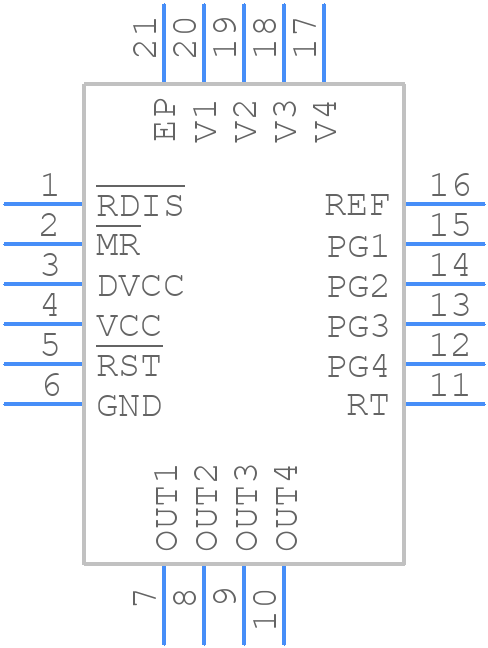 LTC2964IUDC#PBF - Analog Devices - PCB symbol