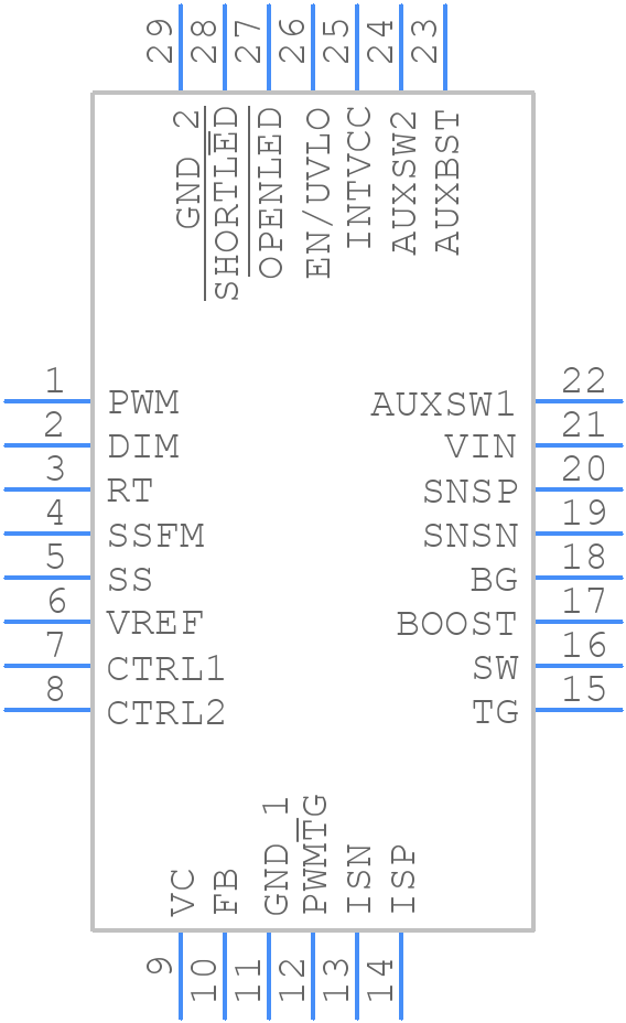 LT3762HUFD#PBF - Analog Devices - PCB symbol