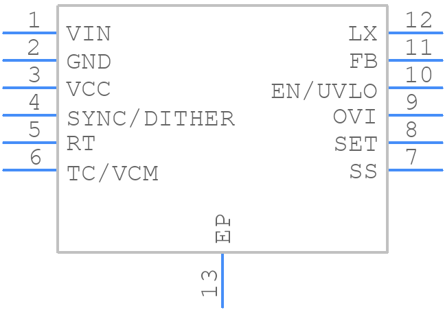 MAX17693AATC+T - Analog Devices - PCB symbol