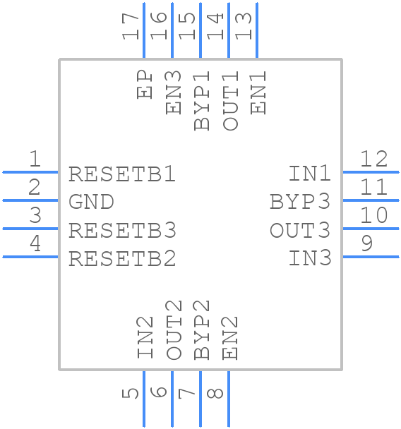 MAX25308AATEA/V+ - Analog Devices - PCB symbol