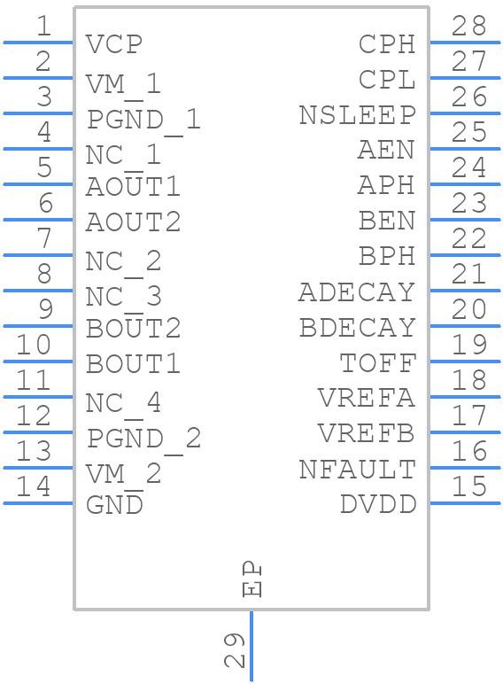 DRV8436EPWPR - Texas Instruments - PCB symbol