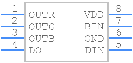 WS2818 - Worldsemi - PCB symbol