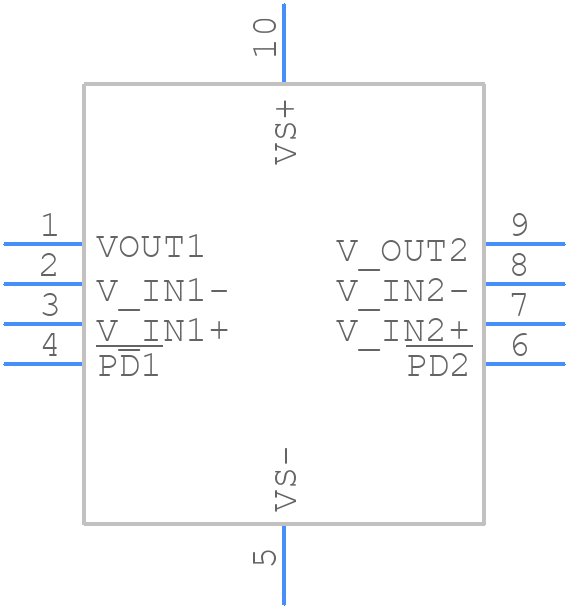 OPA2836IRUNR - Texas Instruments - PCB symbol