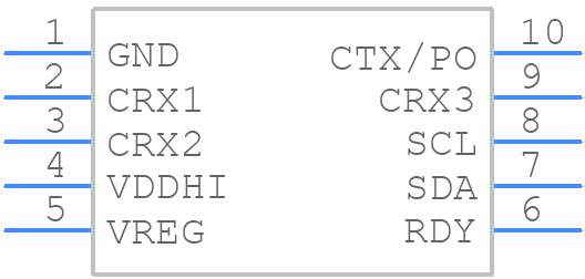 IQS263B-0-MSR - Azoteq - PCB symbol