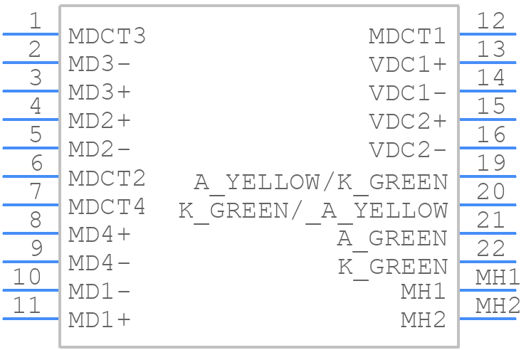 HR911196A - Hanrun Electronics - PCB symbol