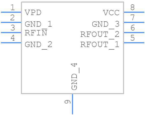 HMC327MS8GETR - Analog Devices - PCB symbol
